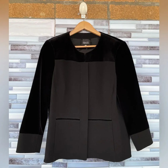 AKRIS PUNTO velvet blend blazer size 42 - Picture 1 of 14
